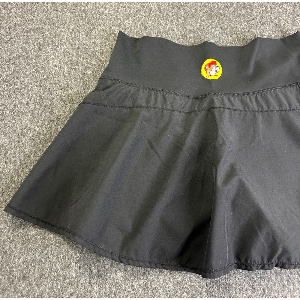 Buc-ee's Skort Skirt + Shorts Pocket Size Medium Black Tennis Pickleball Golf - Picture 3 of 12